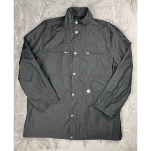 Brooks Brothers Country Club Field Jacket Mens L Black Windbreaker Mesh Lined